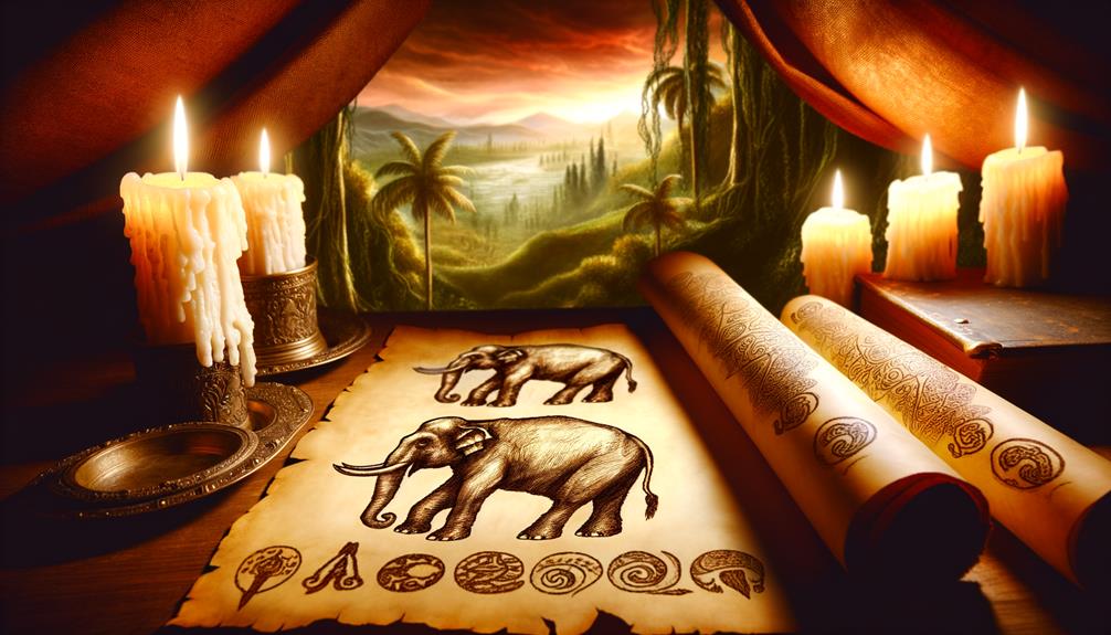 ancient texts describe elephants