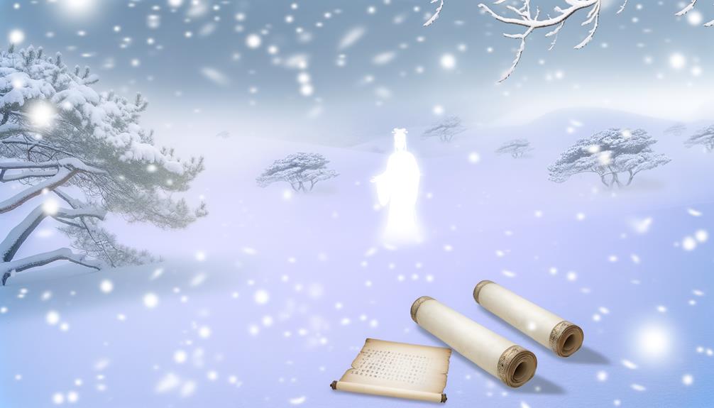 biblical imagery of snow