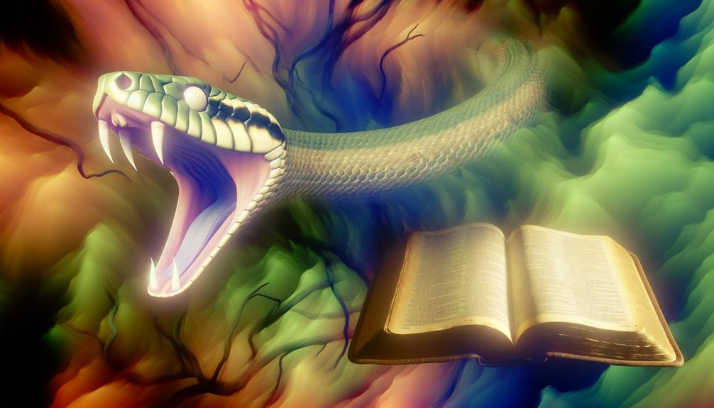 biblical interpretation of snake bites