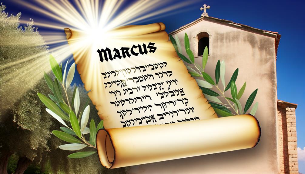 biblical origins of marcus