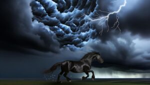 biblical symbolism of black horse