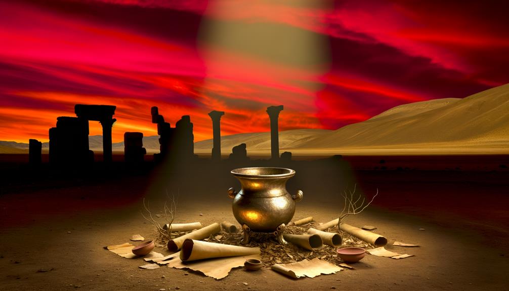biblical symbolism of cauldron