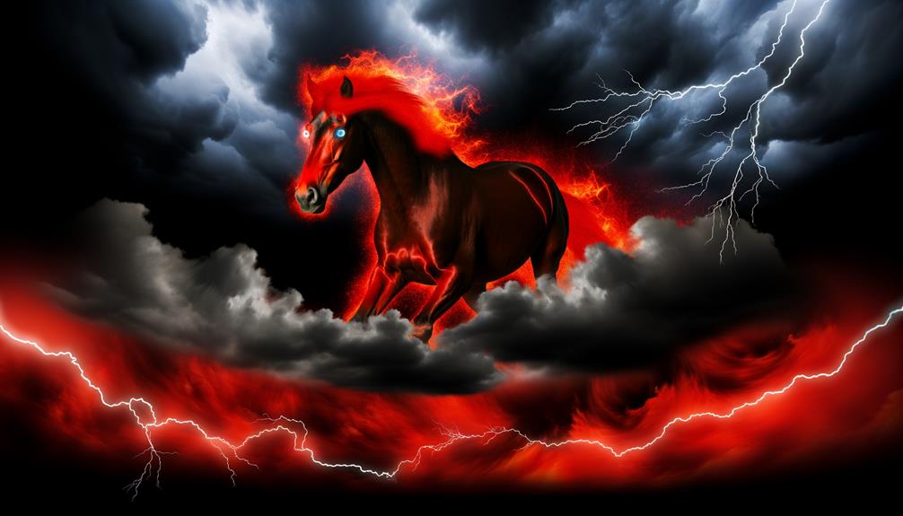 biblical symbolism of red horse