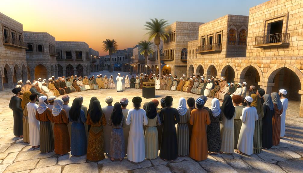 biblical usage of thronged
