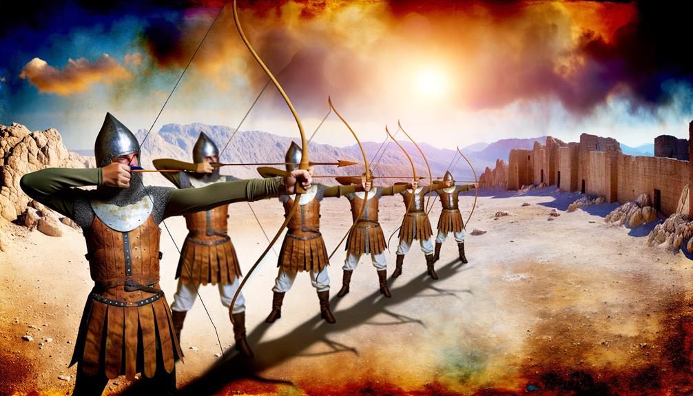 biblical warfare archers role