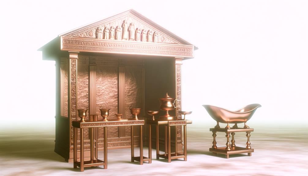 bronze artifacts in tabernacle