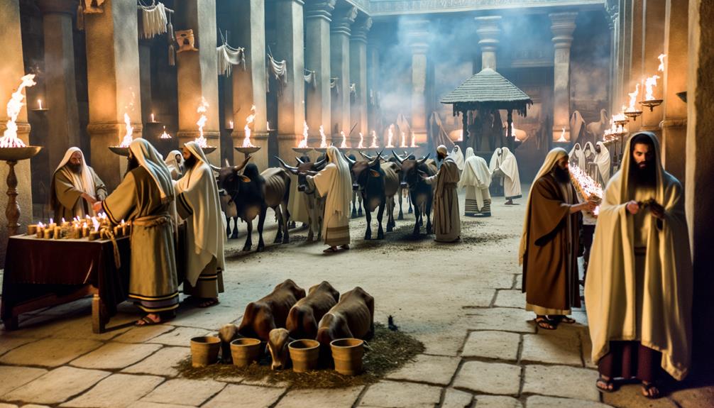 bullocks in biblical sacrifice