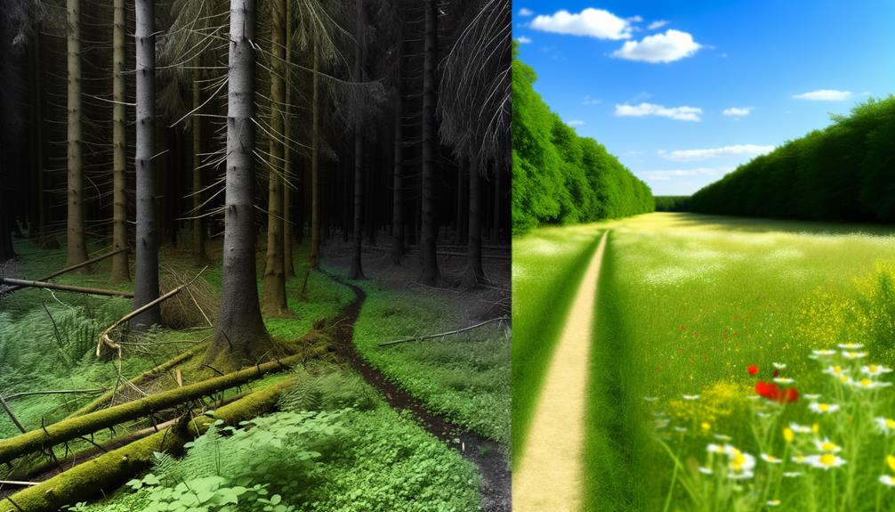 comparison with straight analysis