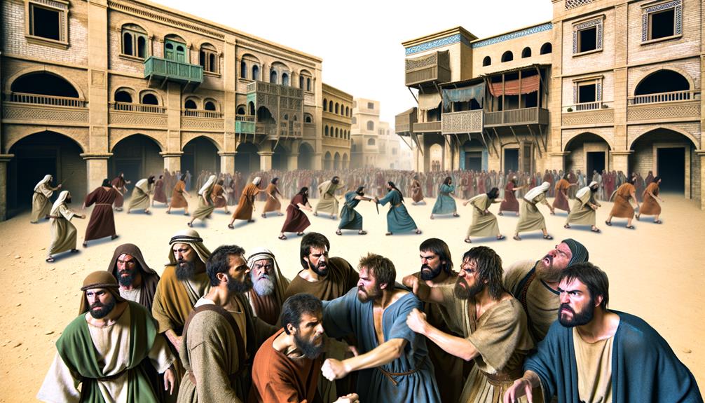 conflict and antagonism depicted