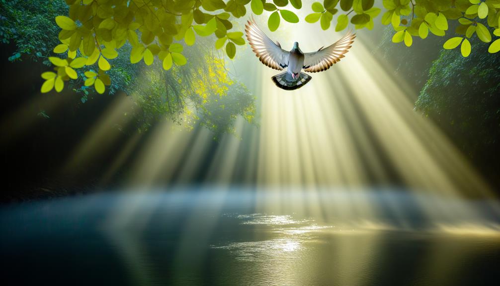 divine symbolism of pigeons