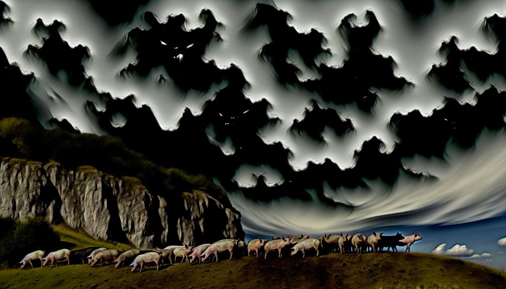 evil spirits and pigs