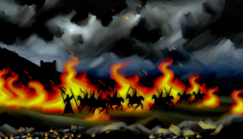 fiery adversaries igniting conflict