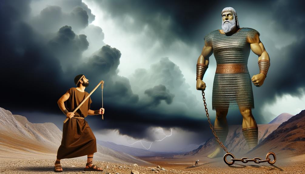 goliath represents overwhelming challenges