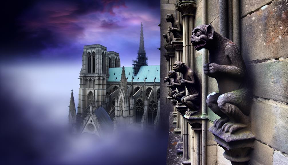 historical architectural water spouts