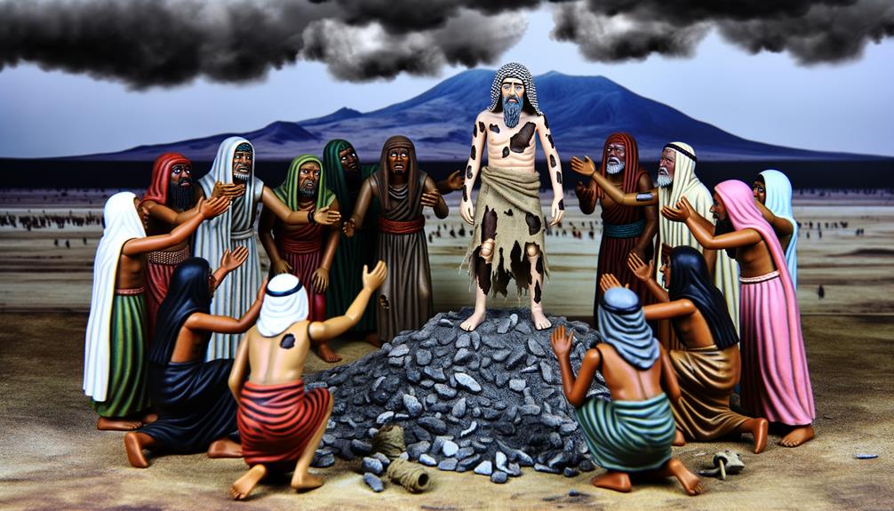 job s trials and ridicule