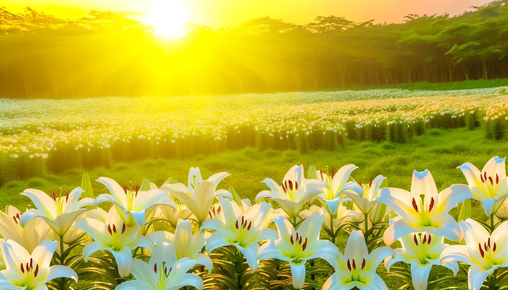lilies represent purity and renewal