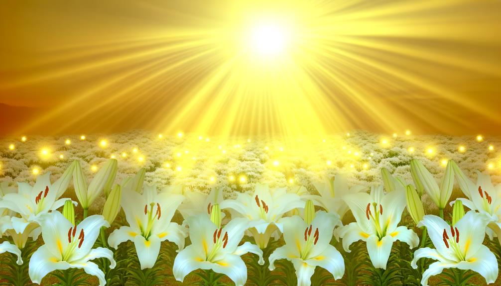 lilies symbolize divine blessings