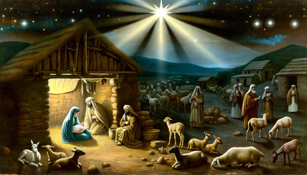 nativity scene in bethlehem