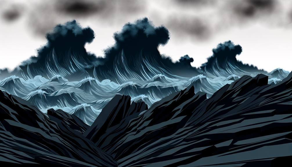 ocean s tumultuous nature