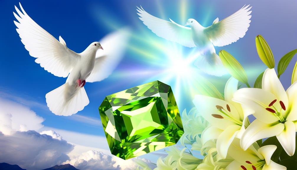 peridot symbolizes purity and healing