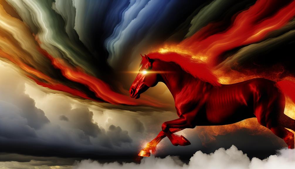 red horse symbolism meaning