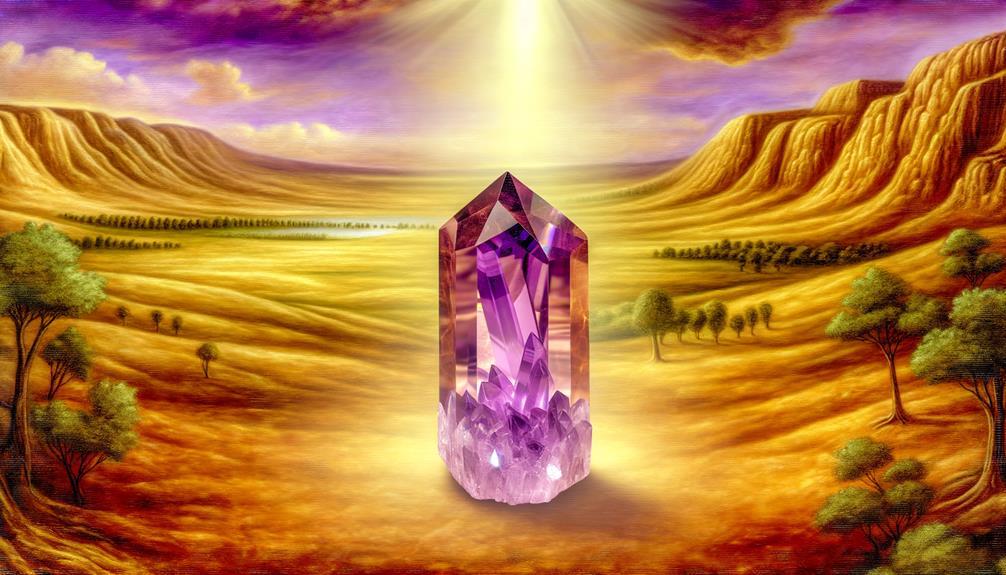 spiritual link via amethyst