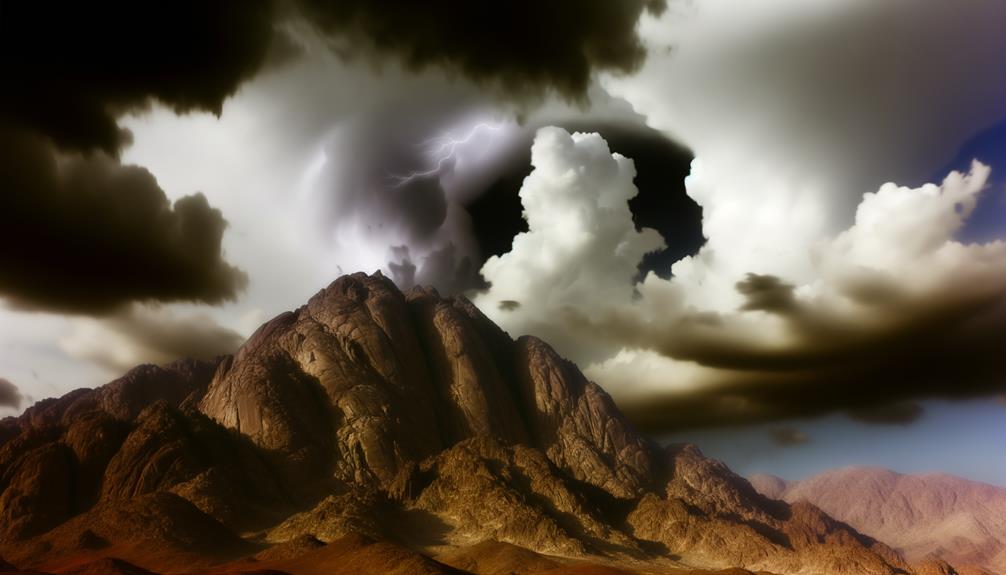 stormy skies over sinai