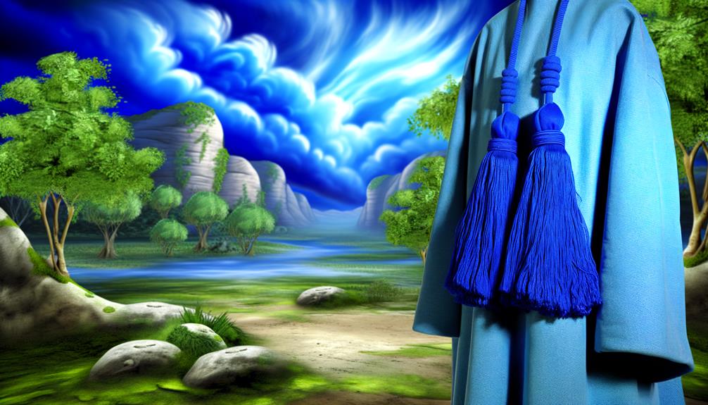 symbolism of blue scripture