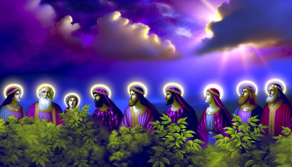 symbolism of purple cloth