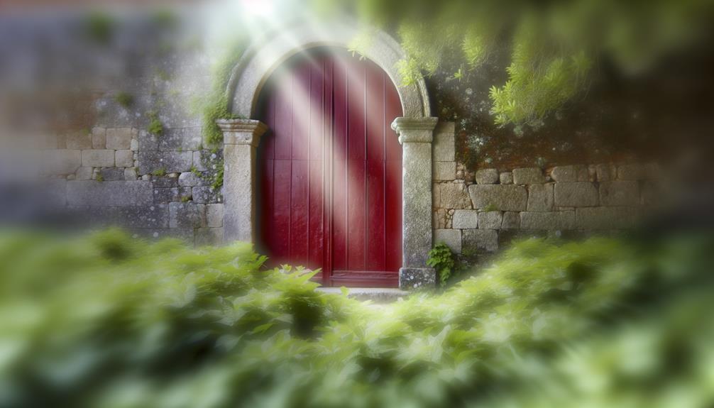 symbolism of red door