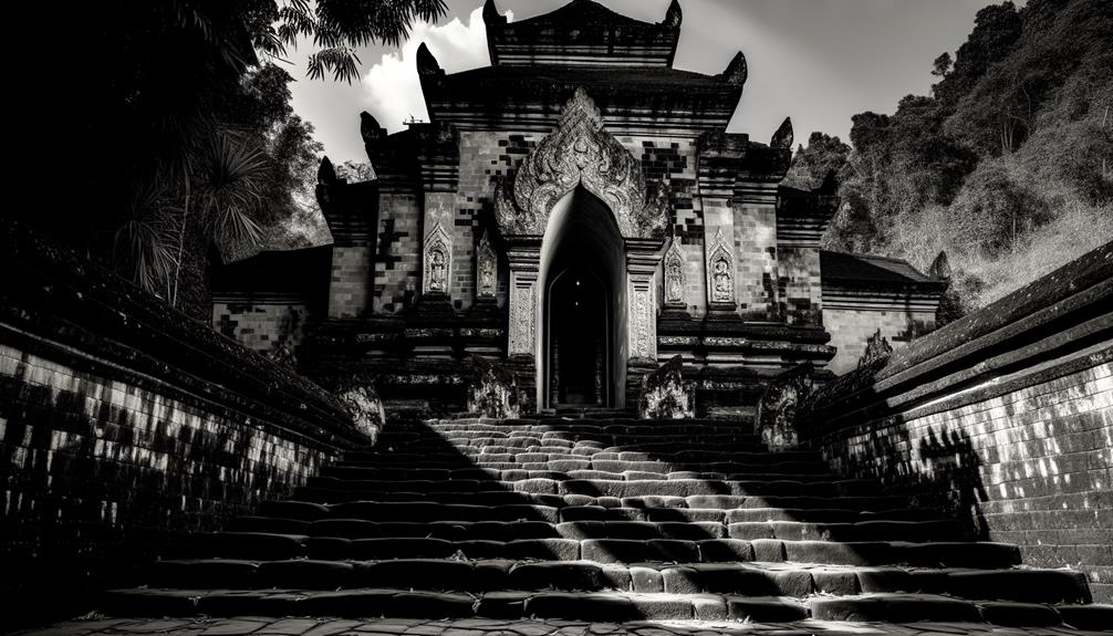 temple entrance gates open